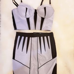 Nasty Gal Skirt and crop top set